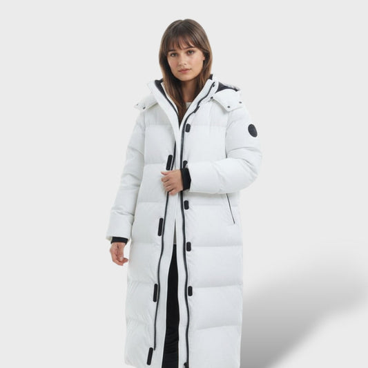 Abrigo Largo Impermeable de Invierno para Mujer