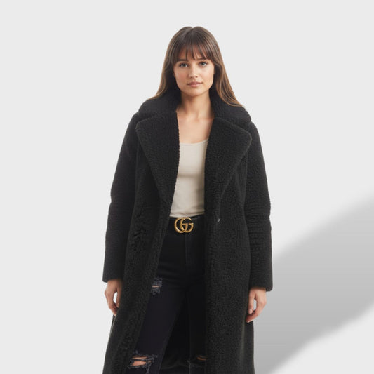 Abrigo Teddy Largo Mujer | Cálido y con Estilo