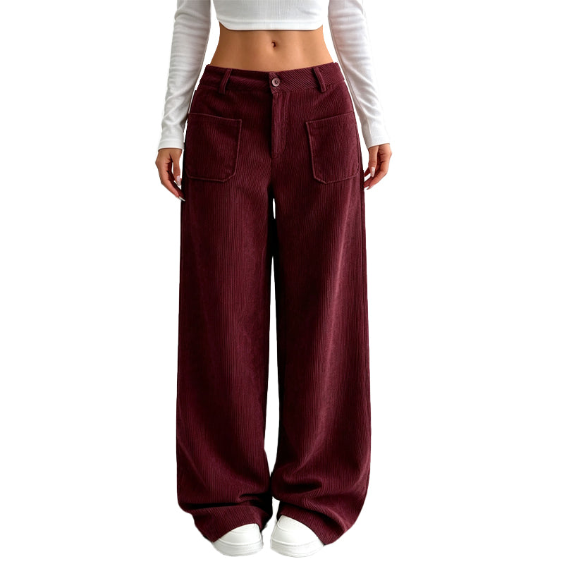 Alicia pantalones anchos y cómodos de corte holgado para mujer