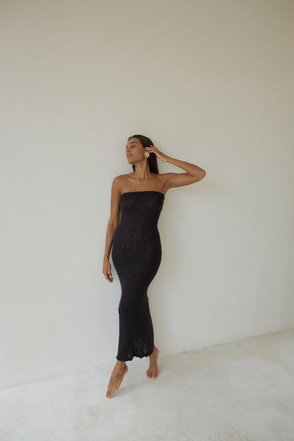 Sabrina | Medusa Vestido de punto ELV Negro