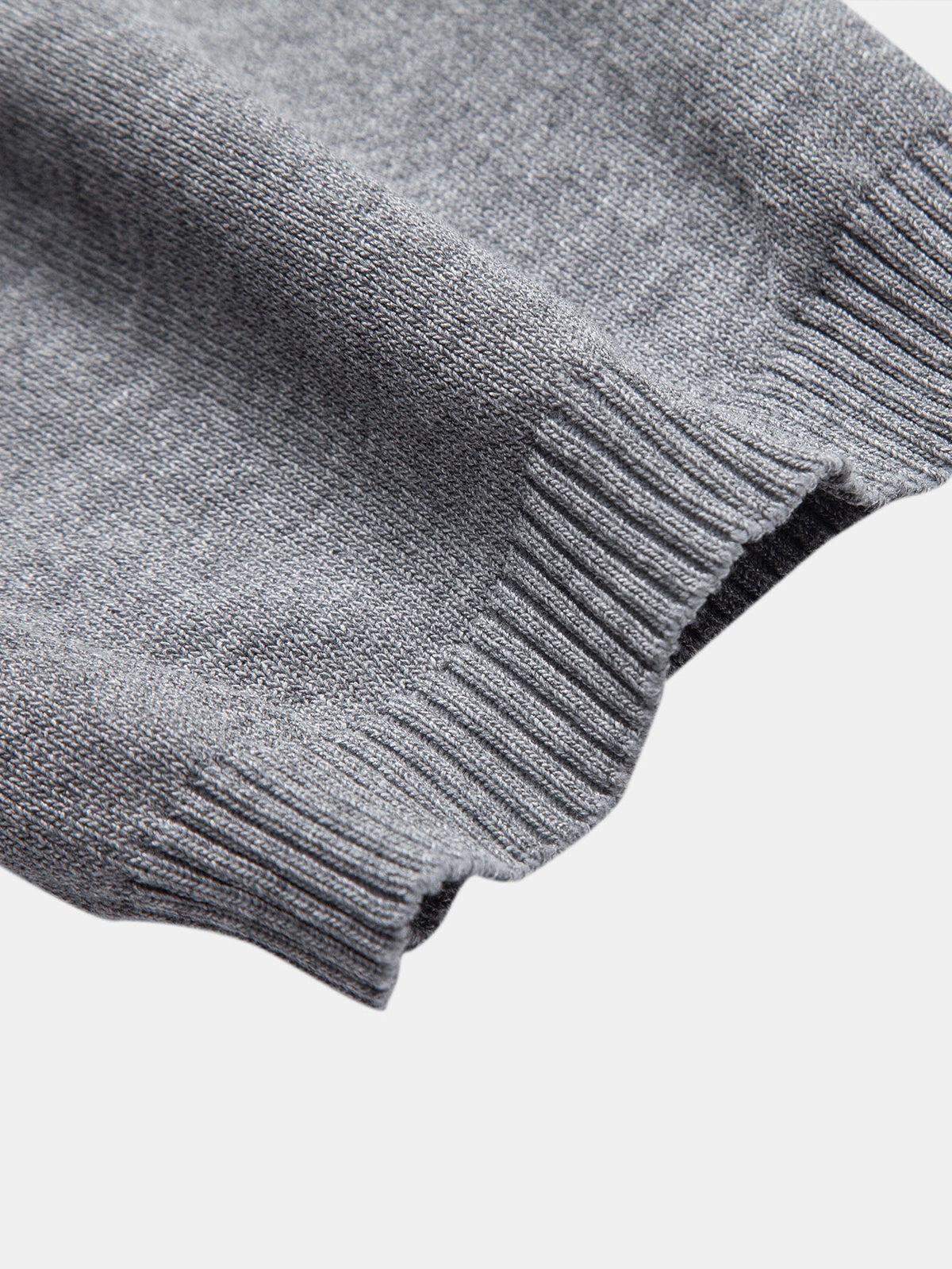 Polo jacquard Twist con cremallera
