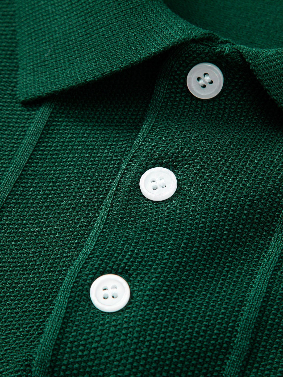 Conjunto polo jacquard y pantalón recto
