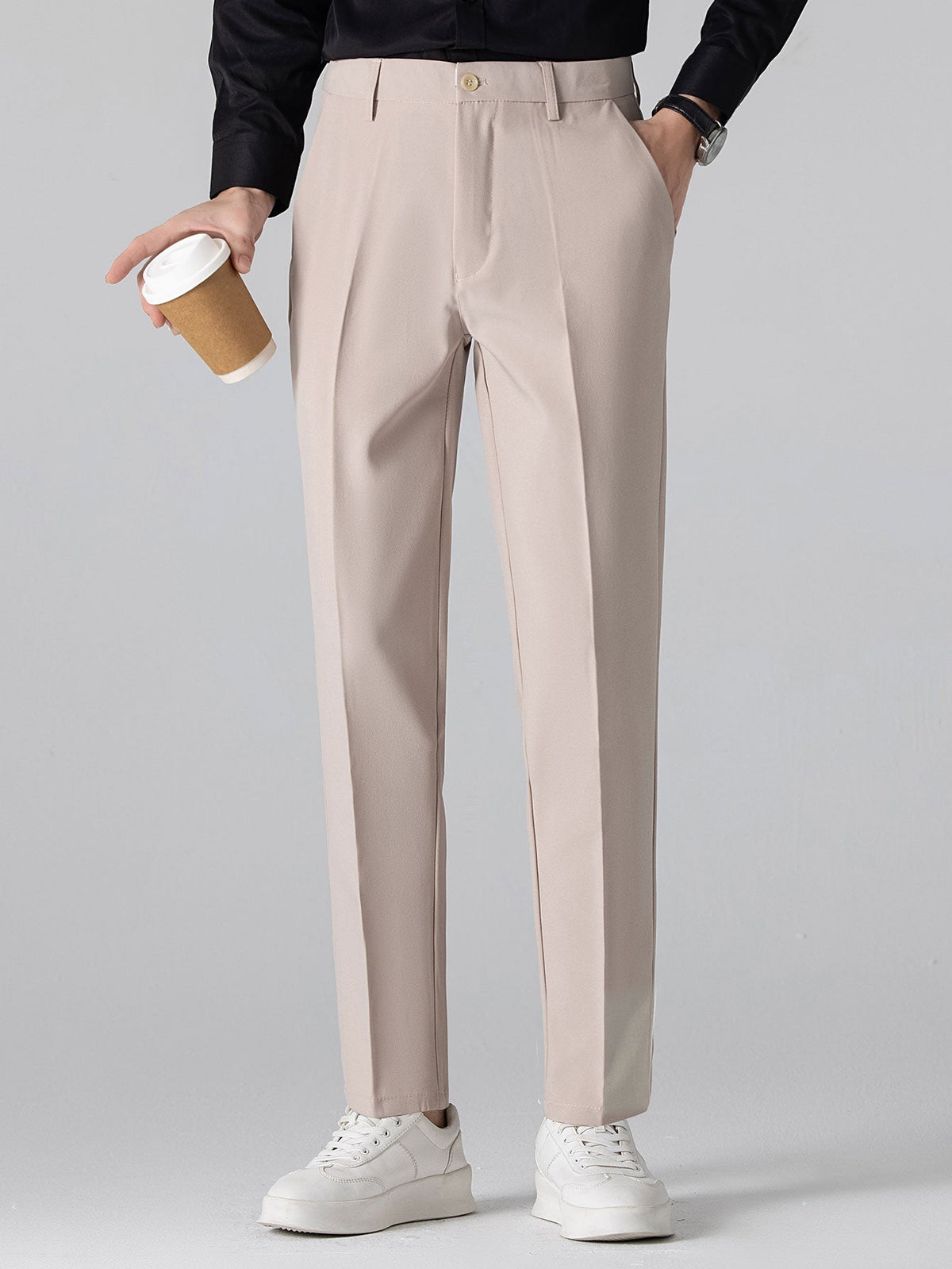 Conjunto polo degradado y pantalón cónico