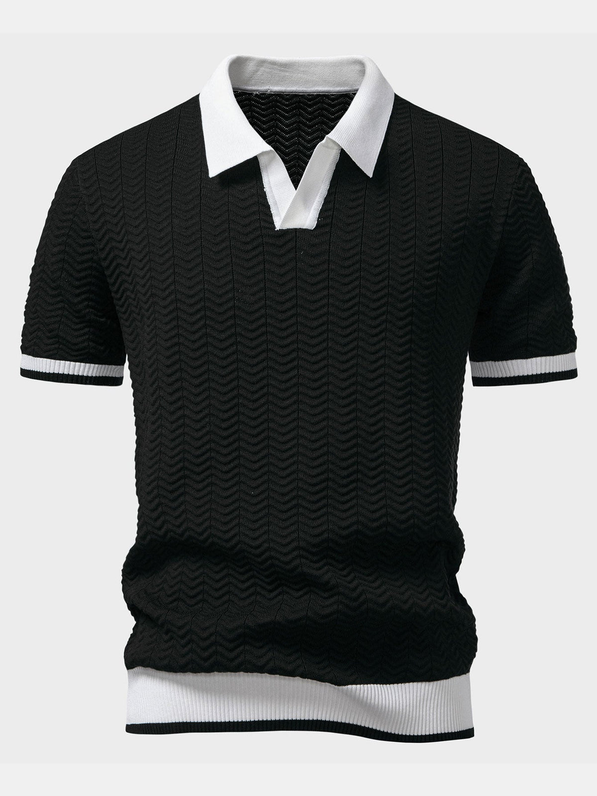 Conjunto polo texturizado y short chino