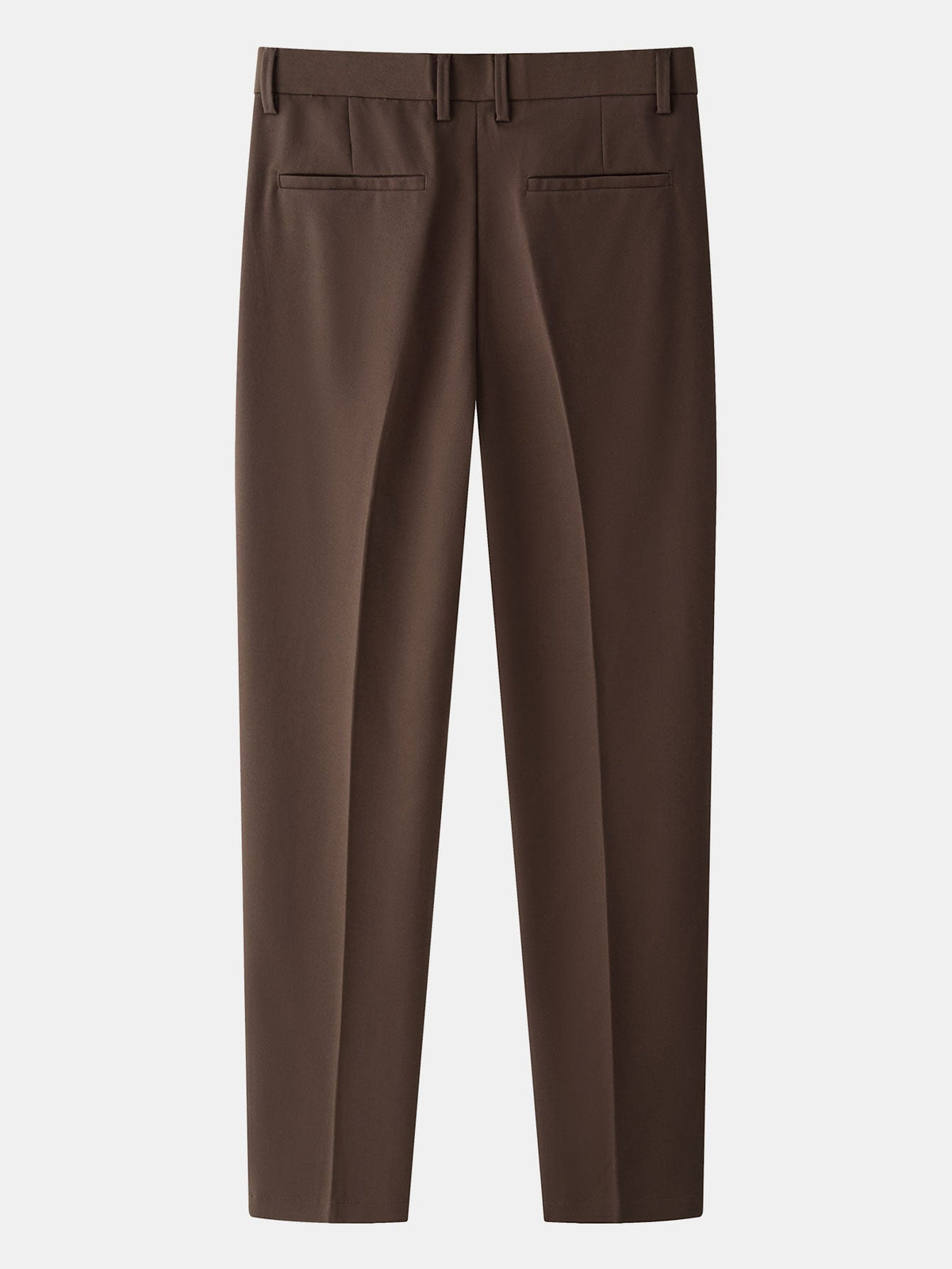 Polo de punto a rayas y pantalón cónico