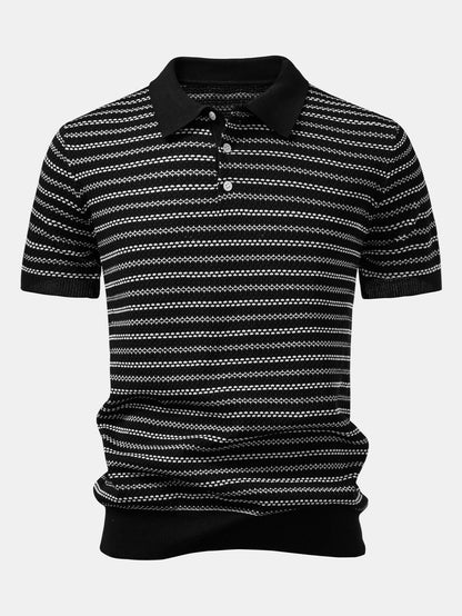 Polo de punto a rayas