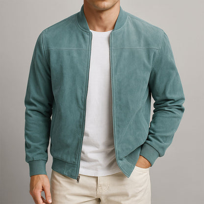 Chaqueta Hombre Estilo Urbano en Ante – Diseño Clásico y Versátil