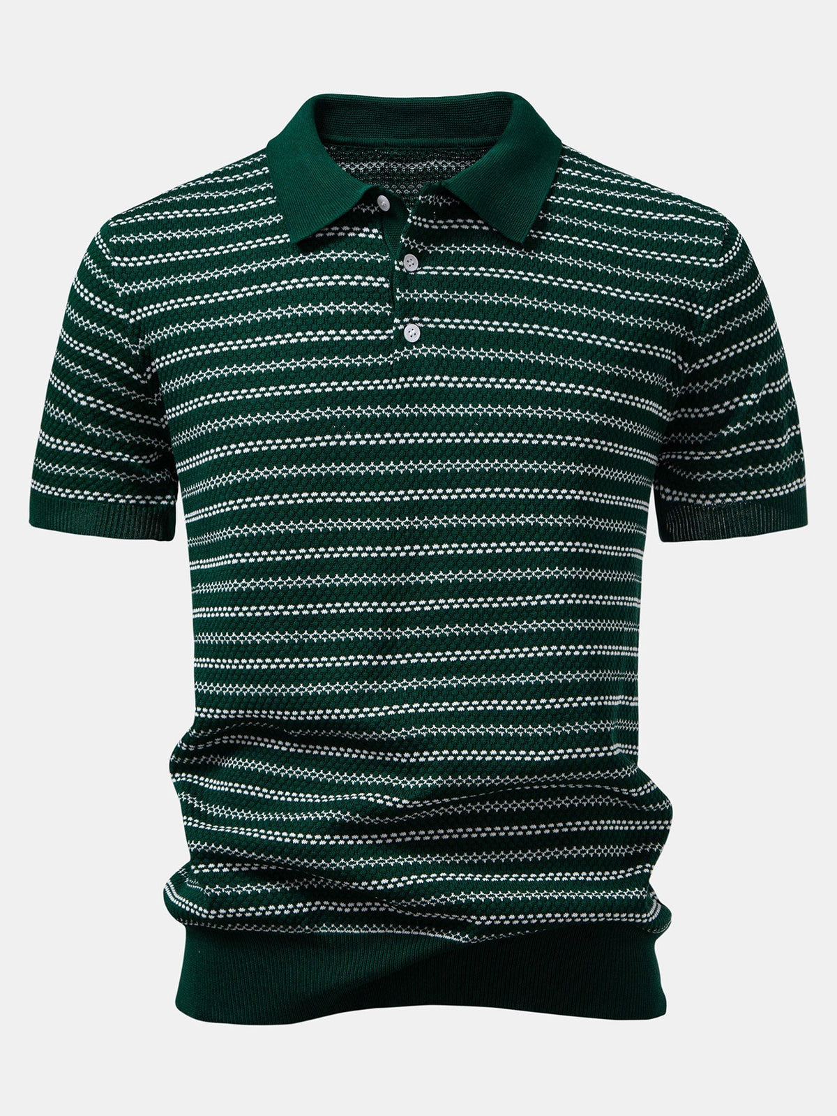 Polo de punto a rayas