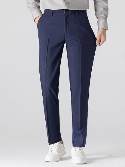 Conjunto polo textura y pantalón cónico