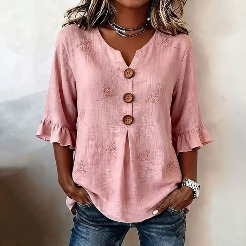 Blusa vintage de estilo desenfadado