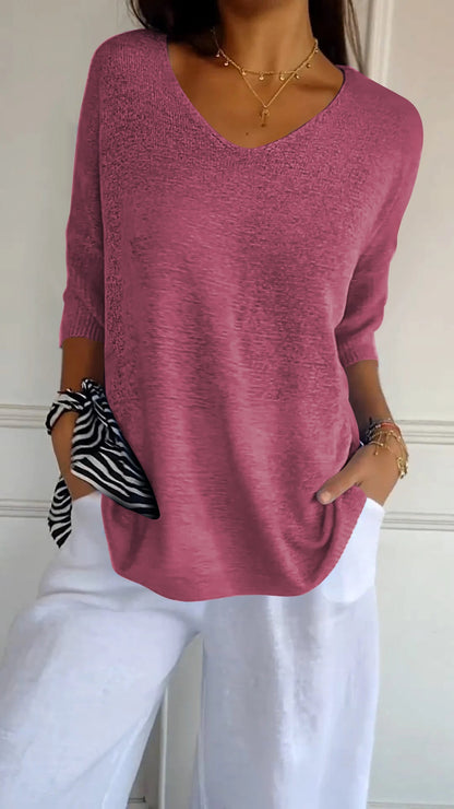 Jenifer | Hera Top atemporal con cuello en V