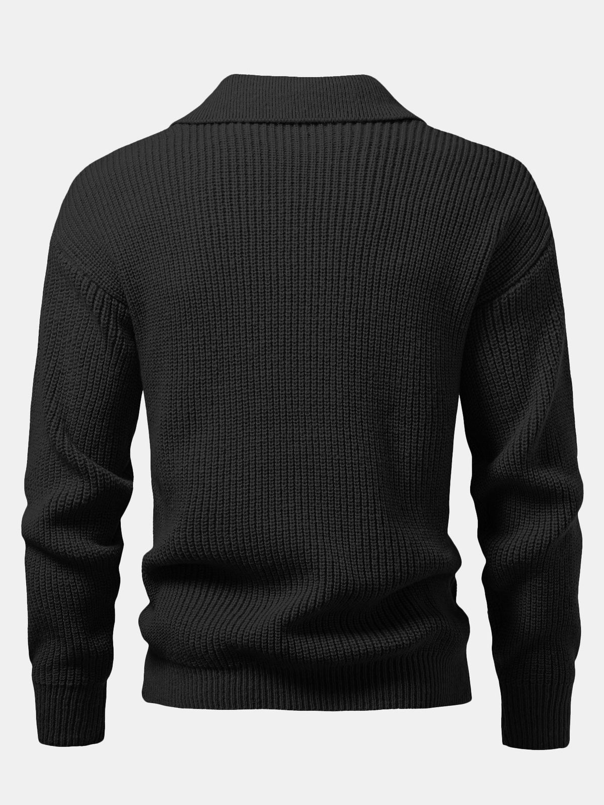 Polo de punto texturizado manga larga