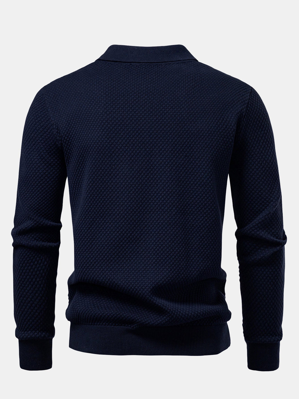 Polo texturizado piña manga larga