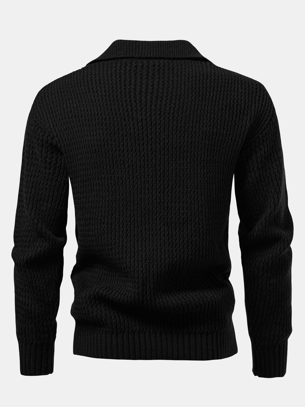 Polo jacquard de ondas cuello en V