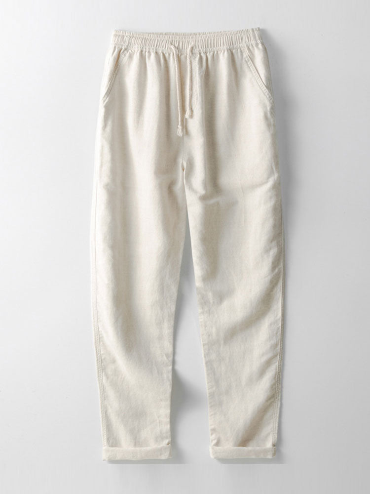 Conjunto polo rayas relax y lino