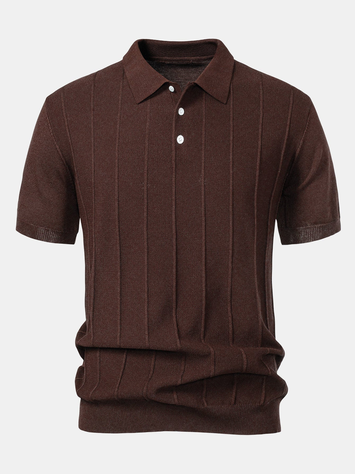 Conjunto polo jacquard y pantalón recto