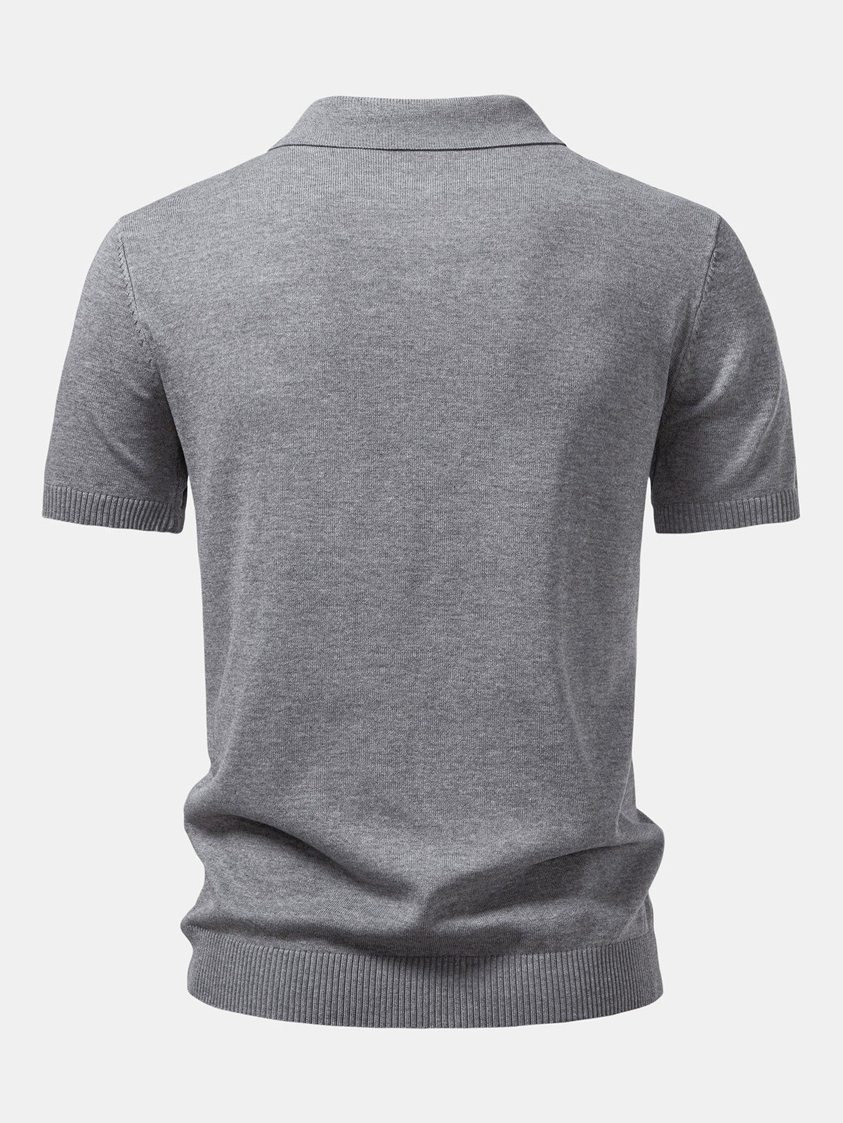 Polo jacquard Twist con cremallera