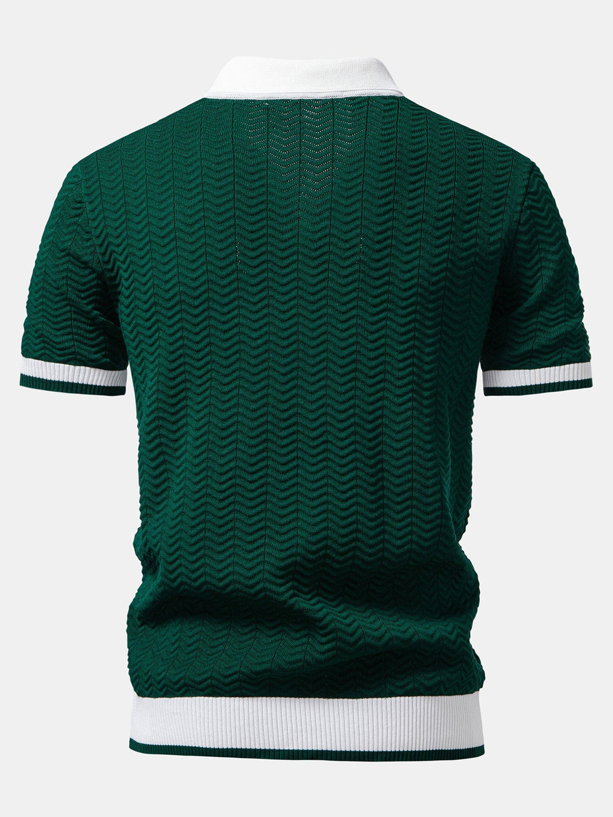 Conjunto polo textura y pantalón cónico