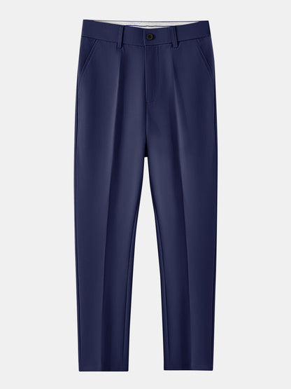 Conjunto polo textura y pantalón cónico
