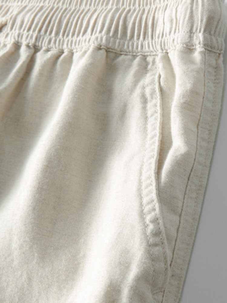 Conjunto polo rayas relax y lino