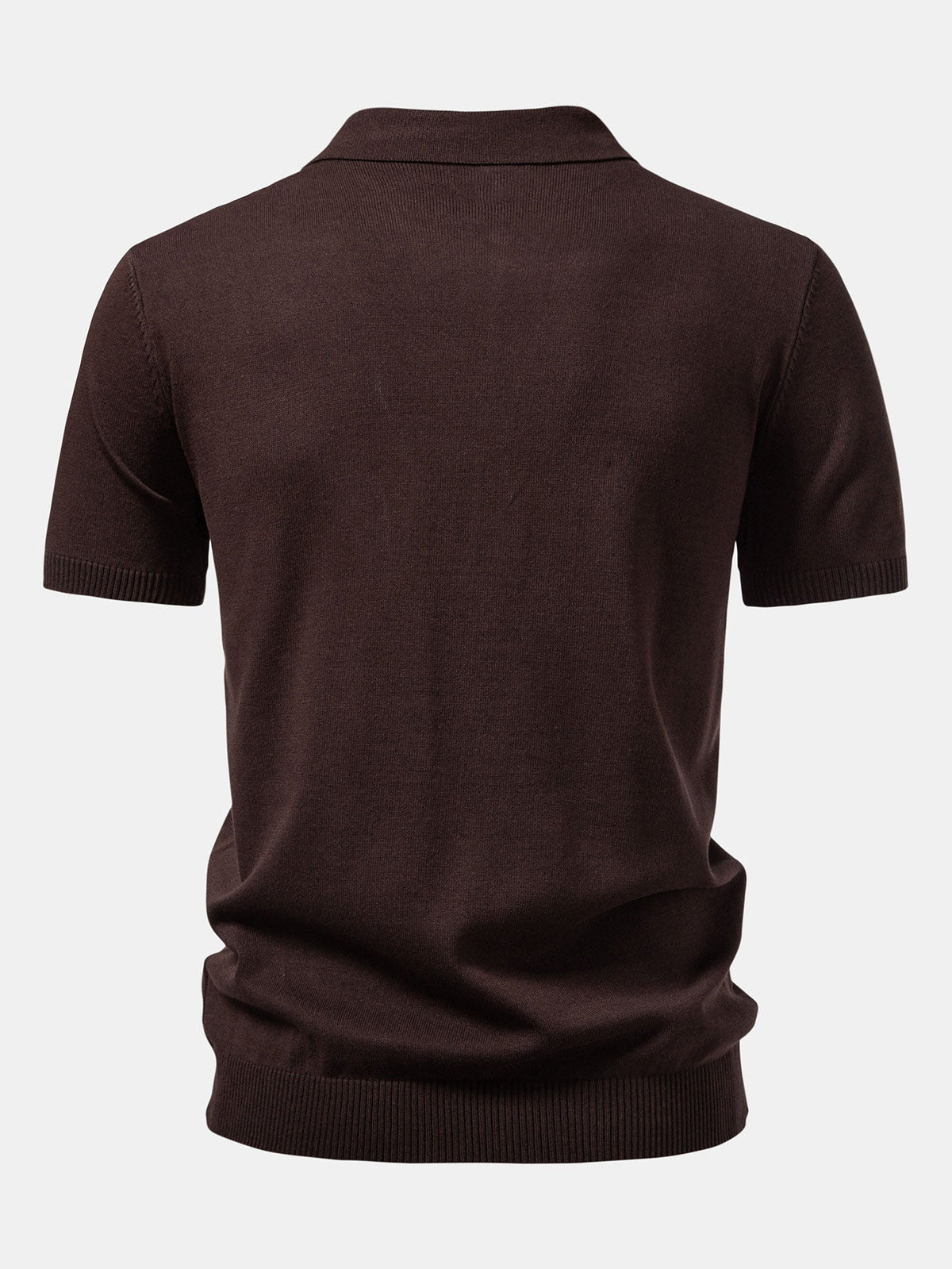 Polo jacquard Twist con cremallera