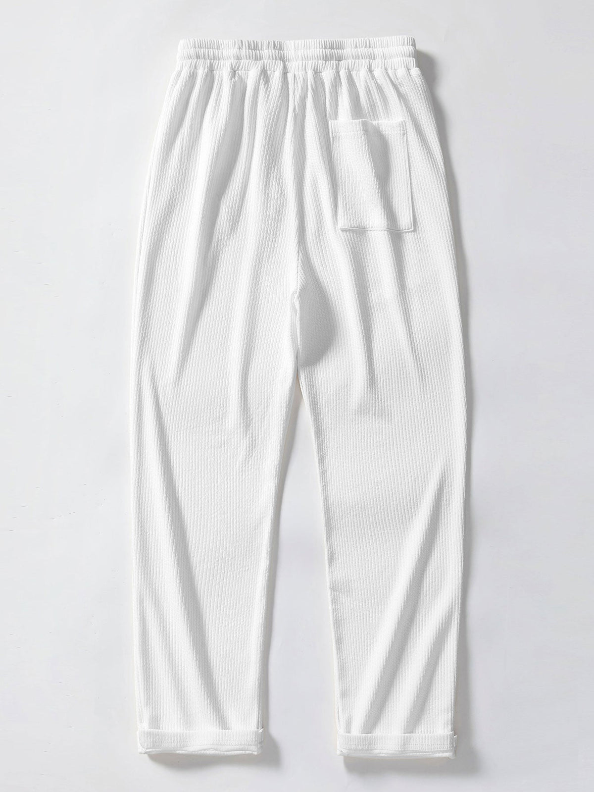 Conjunto polo texturizado y pantalón recto