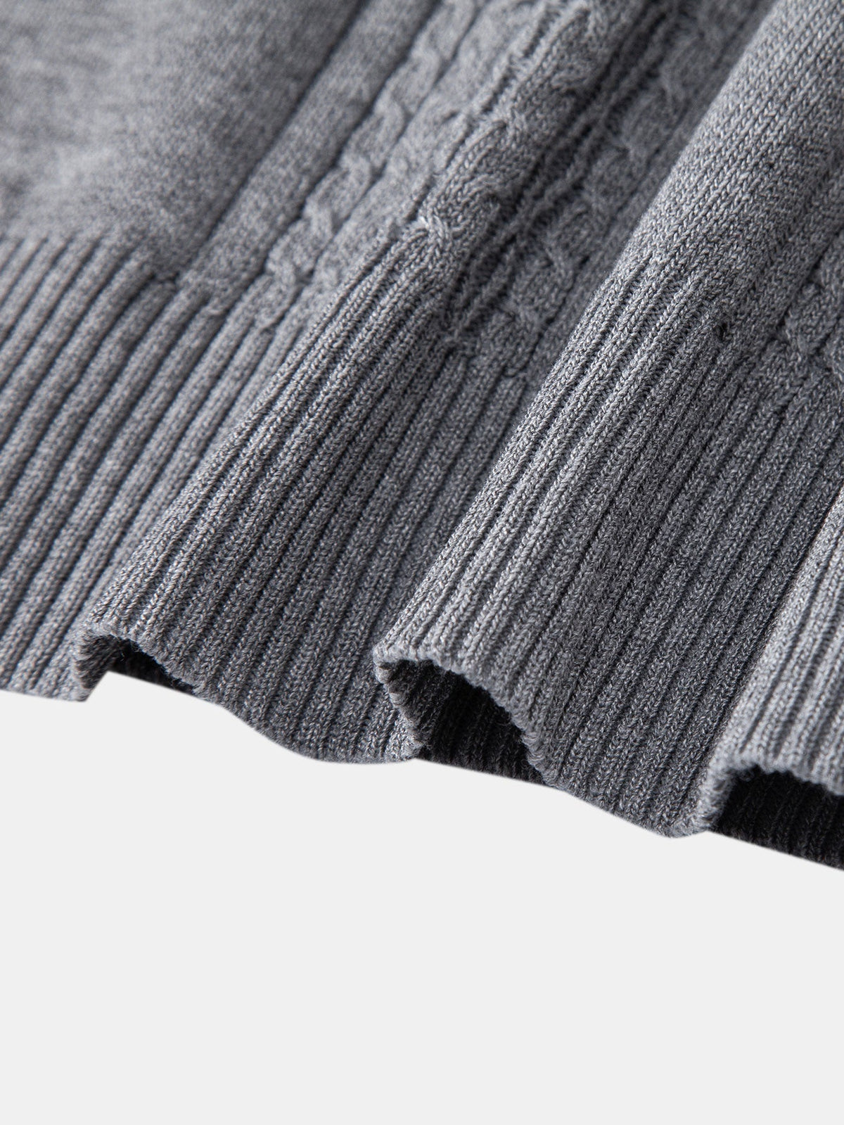 Polo jacquard Twist con cremallera