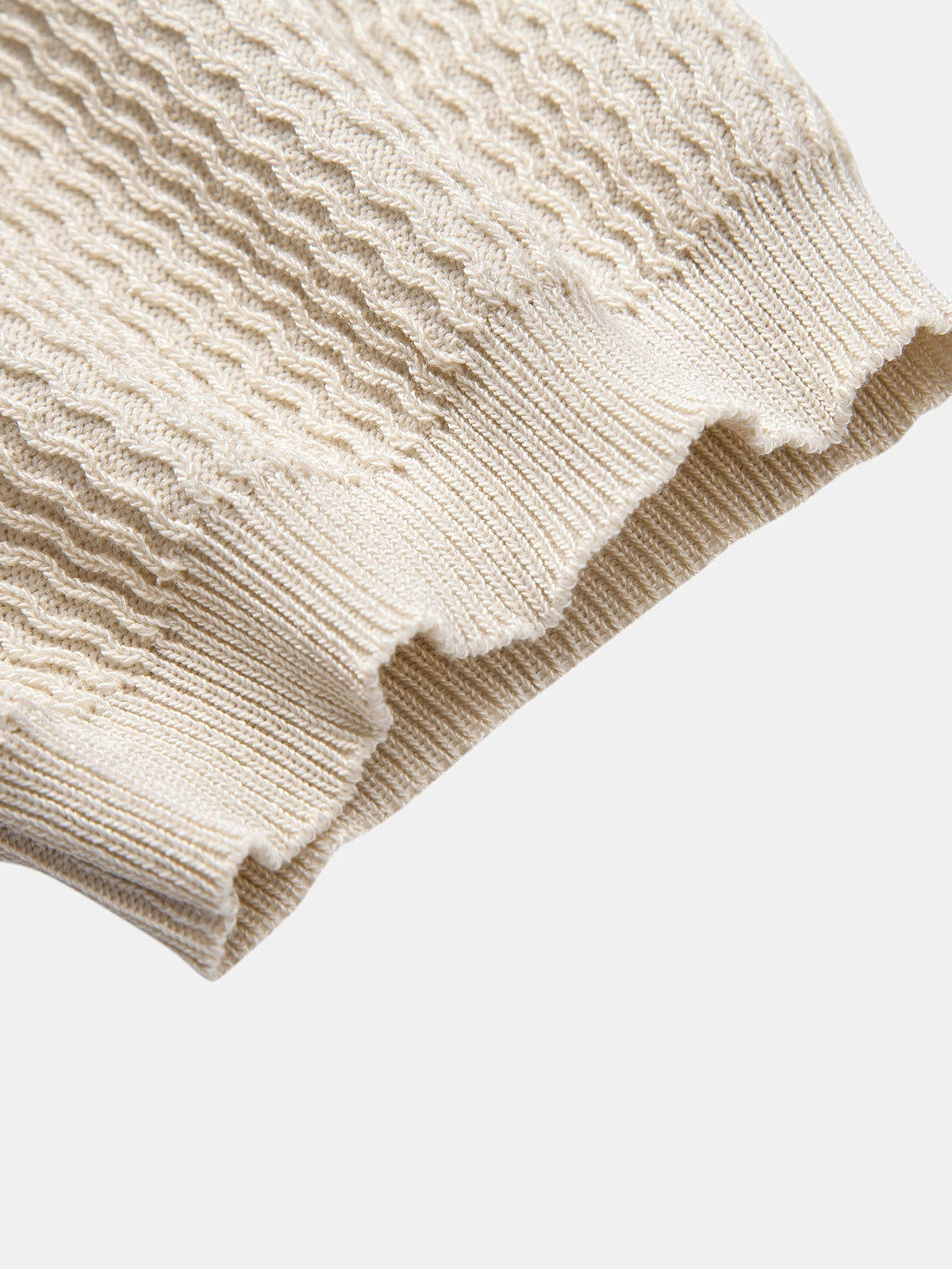Conjunto polo jacquard y pantalón cónico