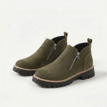Frida: botines de plataforma con suela gruesa para otoño e invierno