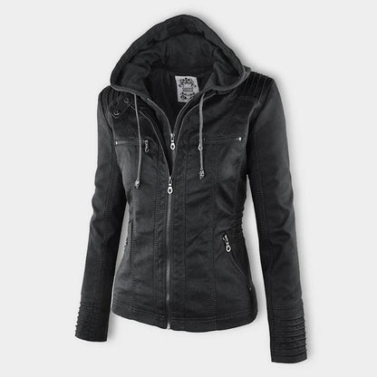 Flavia | Chaqueta de Cuero Robusta y Elegante