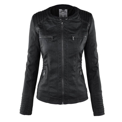Flavia | Chaqueta de Cuero Robusta y Elegante