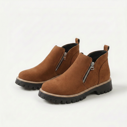Frida: botines de plataforma con suela gruesa para otoño e invierno