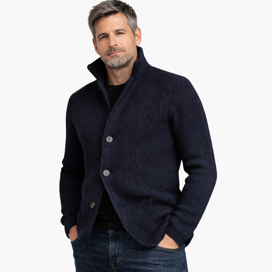 Chaqueta Hombre de Punto Elegante – Diseño Clásico con Ajuste Moderno