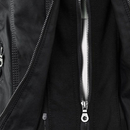 Flavia | Chaqueta de Cuero Robusta y Elegante