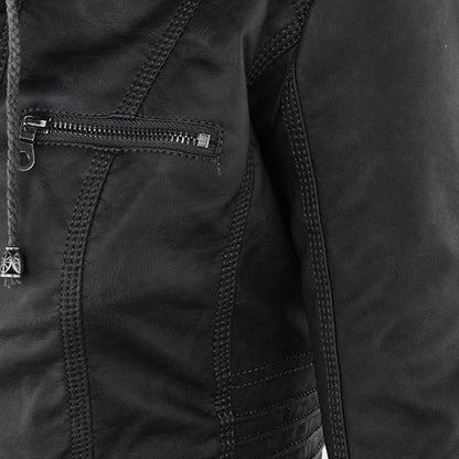Flavia | Chaqueta de Cuero Robusta y Elegante
