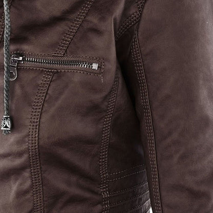 Flavia | Chaqueta de Cuero Robusta y Elegante