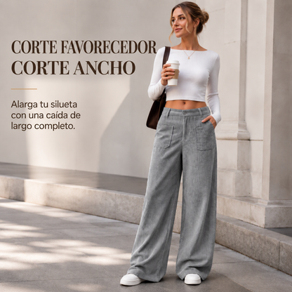 Alicia pantalones anchos y cómodos de corte holgado para mujer