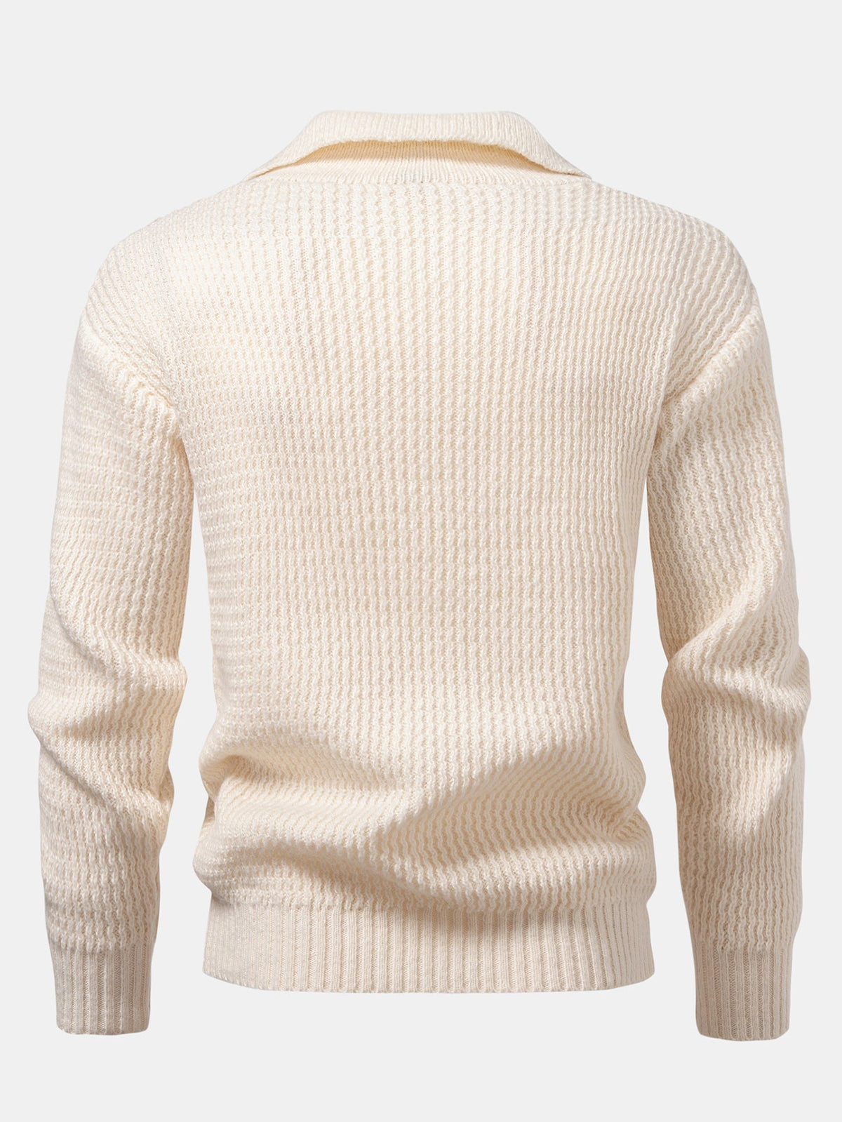 Polo jacquard de ondas cuello en V