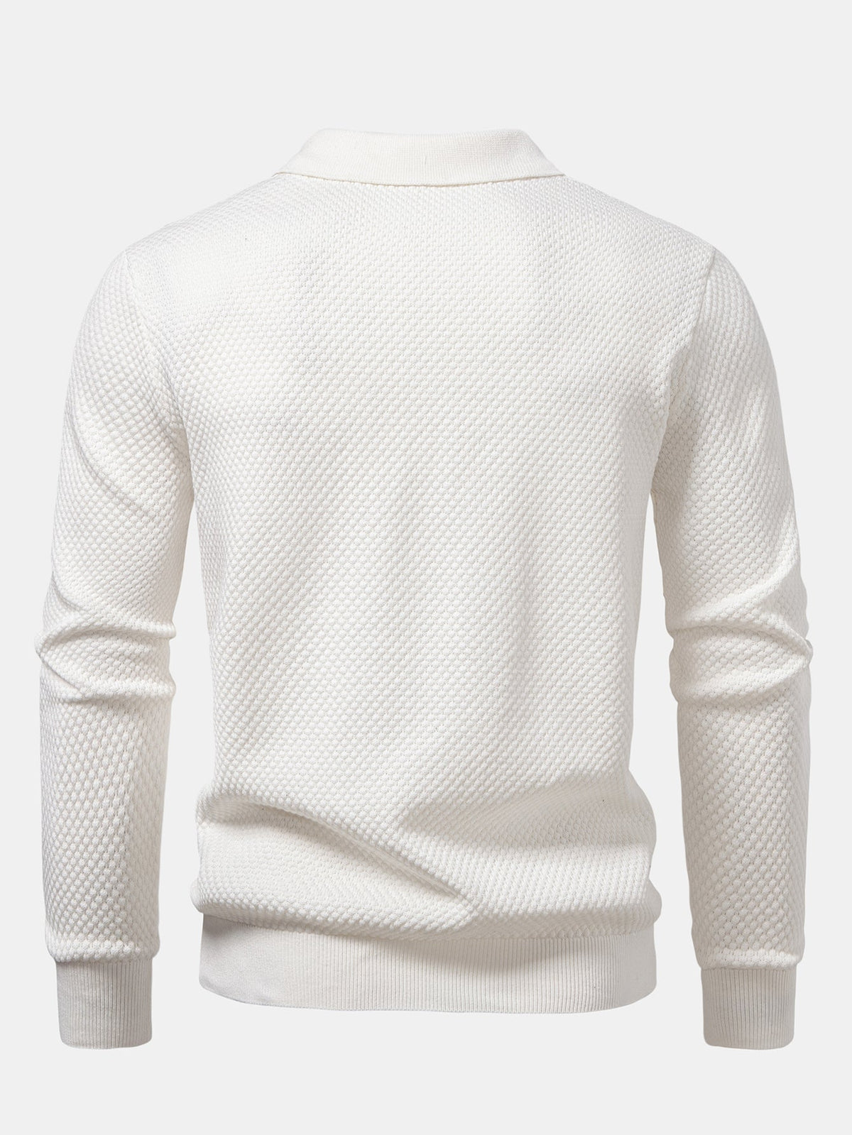 Polo texturizado piña manga larga