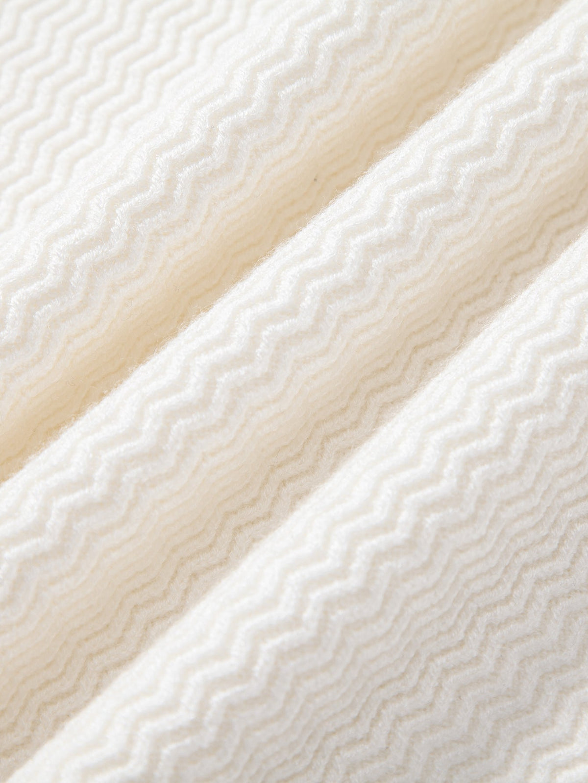 Polo jacquard de ondas manga larga