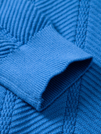 Polo de rayas cuello en V manga larga