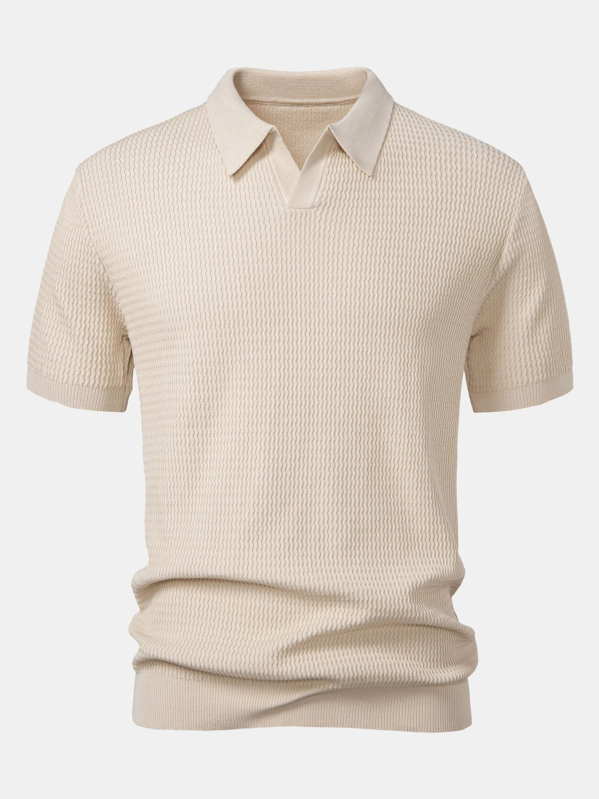 Conjunto polo jacquard y pantalón cónico