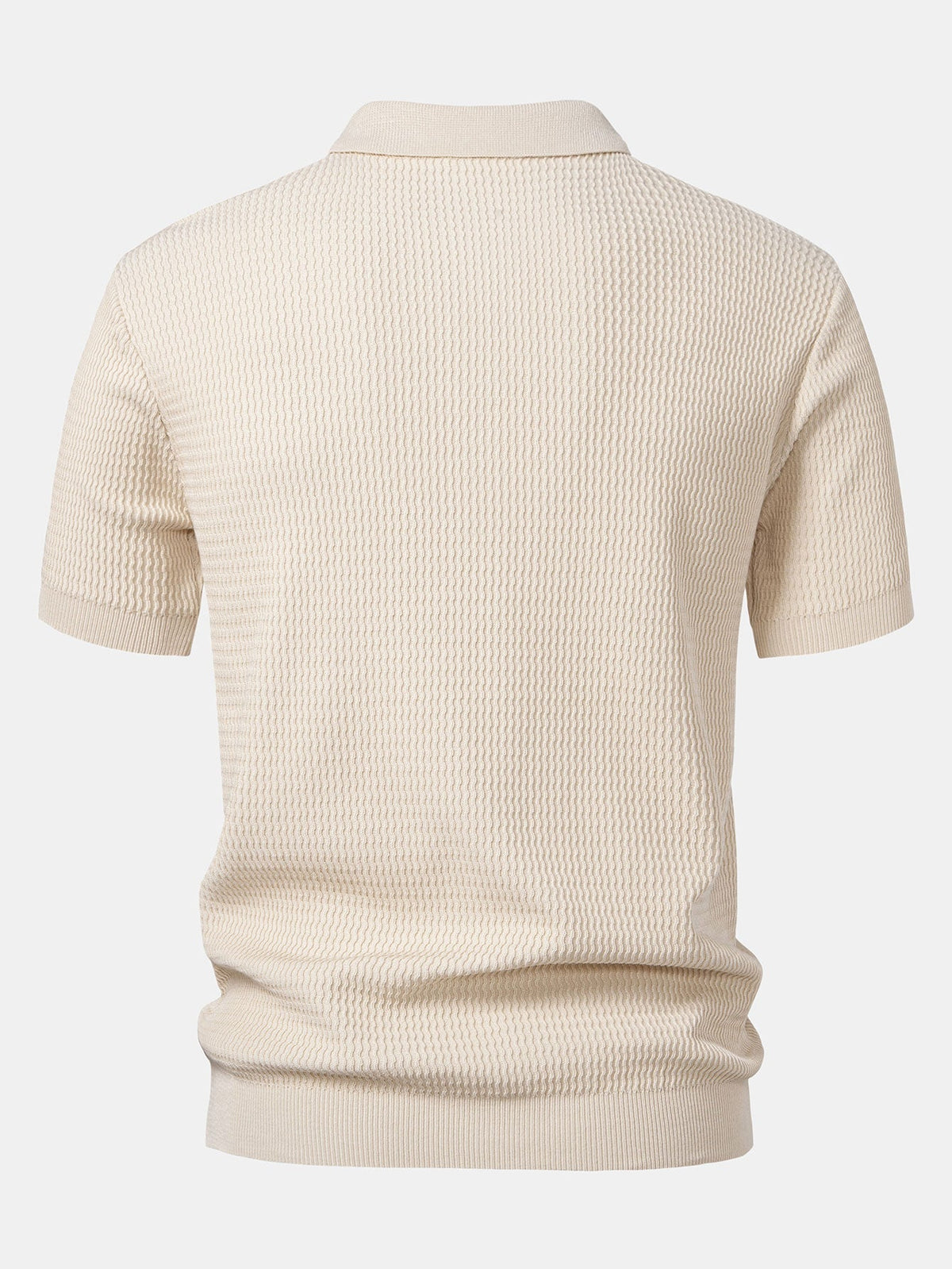 Conjunto polo jacquard y pantalón cónico