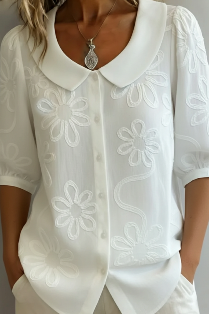 Elegante blusa floral