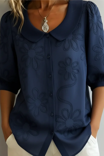 Elegante blusa floral