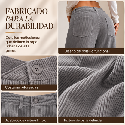 Alicia pantalones anchos y cómodos de corte holgado para mujer