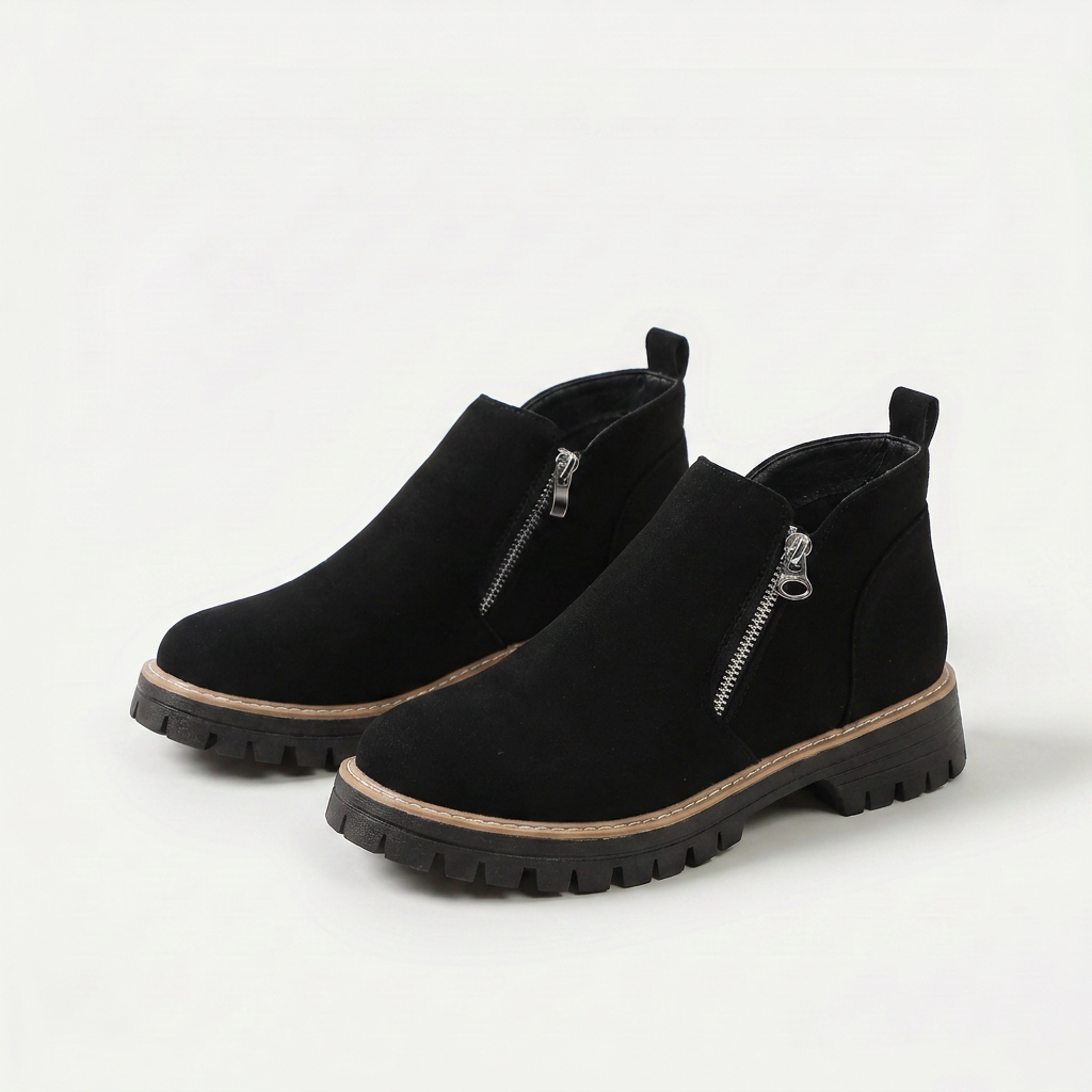 Frida: botines de plataforma con suela gruesa para otoño e invierno