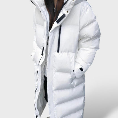 Abrigo Largo Impermeable de Invierno para Mujer