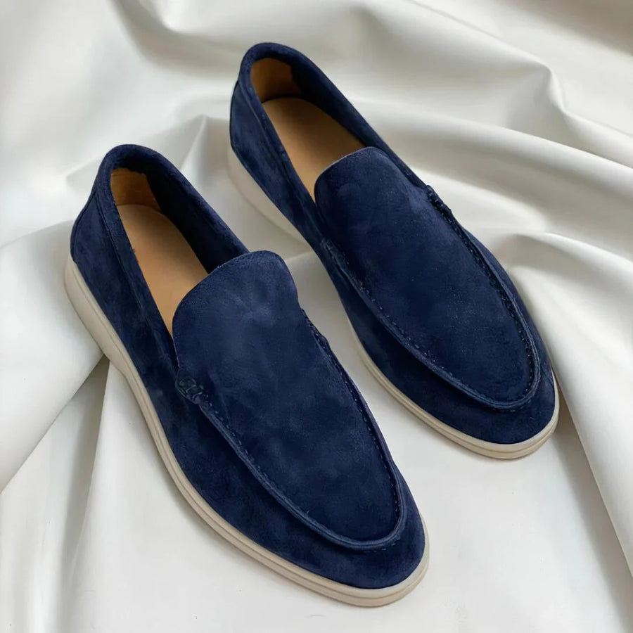 Enzo™ | Mocasines de ante con suela híbrida