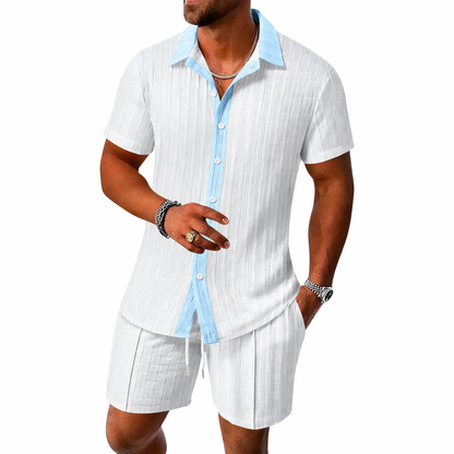 Conjunto camisa y short con cordón
